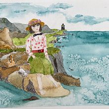 Mon projet du cours : Illustration et caractérisation de personnages à l’aquarelle. Traditional illustration, Character Design, and Watercolor Painting project by Anne Marsan - 02.14.2023