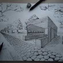 Examen PAU - Creación de un Quisco en un Entorno Natural. Traditional illustration, Drawing, Ink Illustration, and Pencil Drawing project by Ainhoa Venegas - 12.02.2022