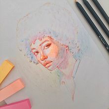 Mi proyecto del curso: Dibujo de retratos llamativos con lápices de colores. Projekt z dziedziny  R, sunek, Portret, Sketchbook, R i sowanie kredkami użytkownika angelinadalbuoni - 19.02.2023