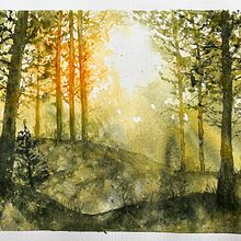 My project for course: Dreamy Watercolor Landscapes: Paint with Light. Painting, and Watercolor Painting project by lynn_cox_1 - 02.08.2023