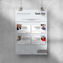 Ilustración arquitectónica y aplicaciones editoriales para "Tech City by Orbelgrupo" (Noviembre-Diciembre, 2022). Un proyecto de Diseño, Diseño gráfico, Ilustración tradicional y Diseño editorial de Eva Pitarch Chavarrias - 23.12.2022