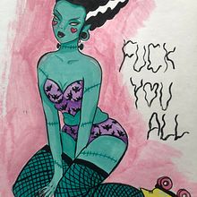 Mi proyecto del curso: Introducción a la ilustración de personajes con gouache y tinta china . Ilustrasi tradisional, Desain Karakter, Ilustrasi Tinta, Dan Lukisan Guas proyek oleh Mariana Lopez - 02.20.2023