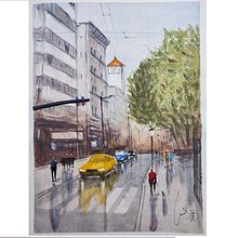 My project for course: Urban Landscapes in Watercolor. Un projet de Beaux Arts, Aquarelle et Illustration architecturale de isidorojose - 20.02.2023