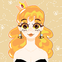 Honey Princess . Pixel Art e Ilustração tradicional projeto de Daniella Vaquero Guardado - 27.07.2022