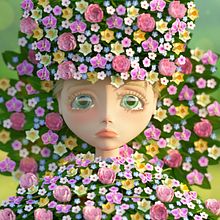 Florence Pug (Midsommar) Cinema4D. 3D, Traditional illustration, Design, and Character Design project by Aleniz Vizcaíno - 10.31.2022