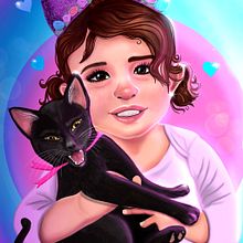 Mi proyecto del curso: Gabrielle, retrato de personajes femeninos con Procreate. Projekt z dziedziny Trad, c, jna ilustracja, Ilustracja c, frowa, R, sunek c i frow użytkownika Pri Karranza - 20.02.2023