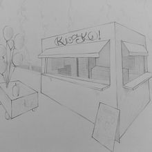 Exàmen quiosc. Ilustração tradicional projeto de Nerea Iznájar Blázquez - 21.02.2023