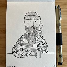 Inktober with pen and paper (2019 + 2022). Traditional illustration project by Lollo Zackrisson - 02.21.2023
