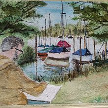 Il mio progetto del corso: Pittura di paesaggi marini ad acquerello. Projekt z dziedziny  Malarstwo, Malowanie akwarelą, Ilustracja naturalist i czna użytkownika mrov5903 - 21.02.2023