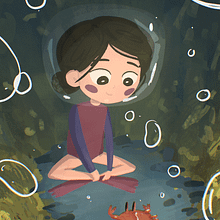 The crab. Een project van  Concept art y Traditionele illustratie van Fer Landa - 21.02.2023