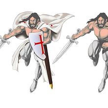El Cruzado. Un proyecto de Ilustración tradicional, Diseño de personajes, Cómic, Dibujo a lápiz y Dibujo anatómico de Albert Martínez - 21.02.2023