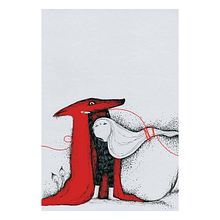 Little Red Riding Hood and the Big Bad Wolf. Projekt z dziedziny Trad, c, jna ilustracja, Grafika ed, torska,  R, sunek, Stor, telling, Stor, board i Ilustracje dla dzieci użytkownika Nikoletta Filippidi - 16.02.2023