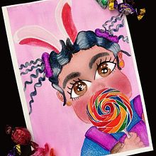 My project for course: Fan Art Drawing with Watercolor and Colored Pencils. Projekt z dziedziny Trad, c, jna ilustracja,  Malarstwo, Malowanie akwarelą, Portret, Ilustracje dla dzieci, R i sowanie kredkami użytkownika Yemi Edwards - 22.02.2023