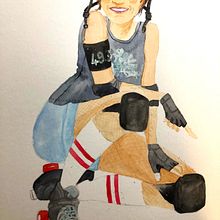 Mon projet du cours : Illustration et caractérisation de personnages à l’aquarelle. Un proyecto de Ilustración tradicional, Diseño de personajes, Pintura y Pintura a la acuarela de ptitejuju81 - 22.02.2023