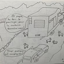 Vacances en Corse en Camping car !. Traditional illustration project by Sandrine Lange Jeauffroy - 02.22.2023