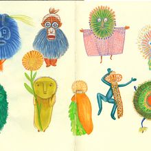 My project for course: Illustration Techniques to Unlock your Creativity. Design, Traditional illustration, Fine Arts, Painting, Creativit, Creating with Kids, and Sketchbook project by Ellen Lambrichts - 02.22.2023