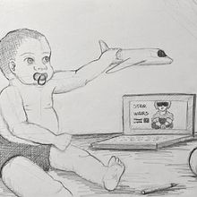 Examen PAU - Creación de un Entorno con 2 Personajes. Pencil Drawing, and Drawing project by Ainhoa Venegas - 02.19.2023