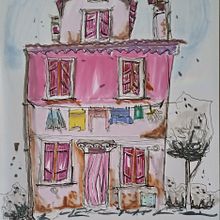 Mój projekt z kursu: Rysunek architektoniczny: kolor i artystyczna ekspresja Ein Projekt aus dem Bereich Skizzenentwurf, Zeichnung, Architektonische Illustration, Sketchbook und Illustration mit Tinte von Mariola Klimowicz - 23.02.2023