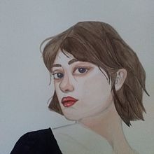 Mon projet du cours : Portrait à l'aquarelle d'après une photo. Traditional illustration, Watercolor Painting, and Portrait Drawing project by Melisande Gourdin - 02.23.2023
