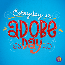 Lettering Adobe Day. Traditional illustration, Design, and Lettering project by Gabi Ferraz - 02.23.2023