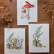 Foliage Greeting Cards. Traditional illustration, and Calligraph project by Kendal Hocking - 02.23.2023