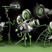 EURESTUDIOS Productora audiovisual. Familia de personajes corporativos.. Un progetto di Illustrazione tradizionale, Pubblicità, Character design, Produzione audiovisiva, Postproduzione fotografica, Produzione audiovisiva, Postproduzione audiovisiva e Cinema, video e TV di Juanma García Escobar - 24.02.2023