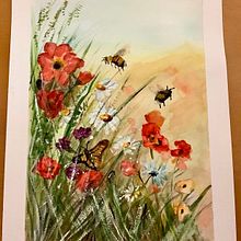 Meu projeto do curso: Ilustração da natureza com aquarela e carvão vegetal. Traditional illustration, Painting, and Naturalistic Illustration project by Cândida Ribeiro - 02.24.2023