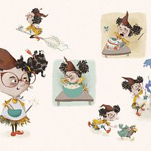 Mein Abschlussprojekt für den Kurs: Online-Portfolio für Kinderbuchillustration "Tinka the baking witch". Projekt z dziedziny Trad, c, jna ilustracja, Grafika ed, torska, Stor, board, Zarządzanie portfolio, Ilustracje dla dzieci, Narracja, Zarządzanie, Produkt, wność i Książka obrazkowa użytkownika Verena Winkler - 24.02.2023