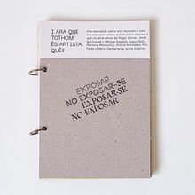 Exponer · No exponerse · Exponerse · No exponer / Publicación Modular. Editorial Design project by Silvia Renda - 02.24.2023