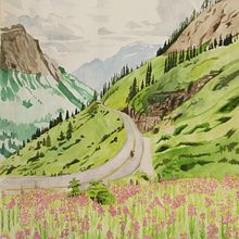 Paisaje acuarela. Un proyecto de Pintura a la acuarela de Carola Wilms - 24.02.2023