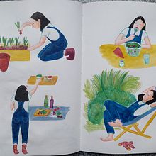 My project for course: Character Creation from Observational Drawings. Traditional illustration, Character Design, Drawing, and Sketchbook project by Giuditta - 02.25.2023