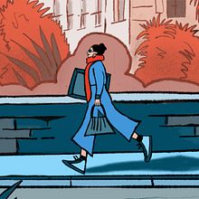 Paseo con cuadro por la ciudad. Un progetto di Illustrazione tradizionale, Bozzetti, Illustrazione digitale, Pittura digitale e Sketchbook di Susana G. - 24.02.2023