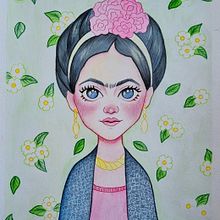Mi proyecto del curso: Dibujo fan art con acuarela y lápices de colores. Traditional illustration, Painting, Watercolor Painting, Portrait Drawing, Children's Illustration, and Colored Pencil Drawing project by alonsoflavia1 - 02.25.2023