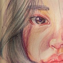 Lebendiges Porträtzeichnen mit Buntstiften- weitere Porträts . Un proyecto de Dibujo de Retrato de millis_season - 25.02.2023