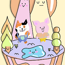 Mundo kawaii . Character Design, Digital Illustration, and Manga project by kathy Pérez - 02.21.2022