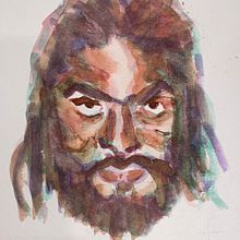 Mi proyecto del curso: Retrato artístico en acuarela. Fine Arts, Painting, Watercolor Painting, and Portrait Drawing project by ponchoblue - 02.25.2023