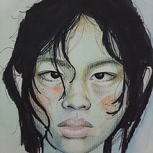 Meu projeto do curso: Retrato artístico em Aquarela. Fine Arts, Painting, Watercolor Painting, and Portrait Drawing project by Ana Julia Nedochetko - 02.18.2023