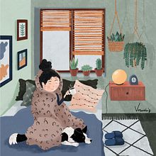 Días de invierno . Projekt z dziedziny Trad, c i jna ilustracja użytkownika veruka_93 - 26.02.2023