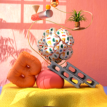 My project for course: Still-Life Composition in 3D. Un projet de 3D , et Conception 3D de peter.2dartist - 26.02.2023