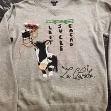Mon projet du cours : Broderie artisanale sur vêtements : créez une composition. Embroider, Upc, cling, and Textile Design project by epuictout - 02.26.2023
