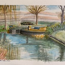 My project for course: Travel Sketches in Watercolor: Capture your Surroundings. Projekt z dziedziny Tradycyjna ilustracja,  Malarstwo, Sketching,  Rysunek, Malowanie akwarelą,  Rysunek architektoniczny i Sketchbook użytkownika jane_drake - 26.02.2023