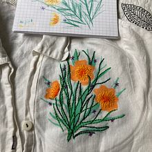 My project for course: Embroidery and Fabric Painting for Beginners. Projekt z dziedziny  Malarstwo, Pattern design,  Haft, DIY, Upc, cling, Wzornictwo tekst i liów użytkownika Erin Murillas - 22.02.2023