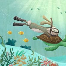 My project for course: Children’s Illustration with Procreate: Paint Magical Scenes . Ilustrație tradițională, Ilustrație digitală, Ilustrație pentru copii, Pictură digitală și Carte ilustrată de France Mars - 02.27.2023