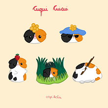 Mi proyecto del curso: Ilustración kawaii: crea personajes encantadores. Een project van Traditionele illustratie, Ontwerp van personages y Manga van Crispina Millon - 25.02.2023