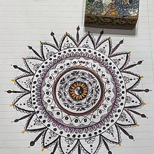 My project for course: The Art of Mandala Drawing: Create Geometric Patterns. Projekt z dziedziny  R, sunek,  R i sunek atramentem użytkownika Della Abraham - 22.02.2023