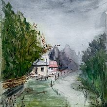 Il mio progetto del corso: Paesaggi ad acquerello: strumenti e tecniche sperimentali. Fine Arts, Painting, and Watercolor Painting project by Simone del grosso - 02.27.2023