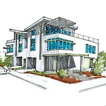 Catherine Street, Alviso, California. Un projet de Dessin, Illustration architecturale, Carnet de croquis et Illustration à l'encre de Paul Anderson - 26.02.2023