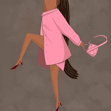 Zendaya for Valentino. Ilustração tradicional projeto de Marlene Padilla - 28.02.2023