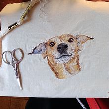 Mon projet du cours : Portraits d’animaux : techniques de broderie réaliste. Arts, Crafts, Embroider, and Textile Design project by fabijoly - 02.28.2023