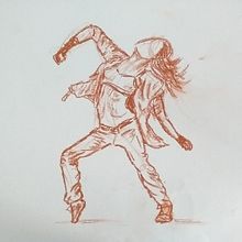 DA- Práctica Dibujo cuerpo humano más expresivo (con sanguina). Drawing, Pencil Drawing, Portrait Drawing, Realistic Drawing, Artistic Drawing, Figure Drawing, Fine Arts, Sketching, Traditional illustration, and Creativit project by Stephanie W - 02.28.2023